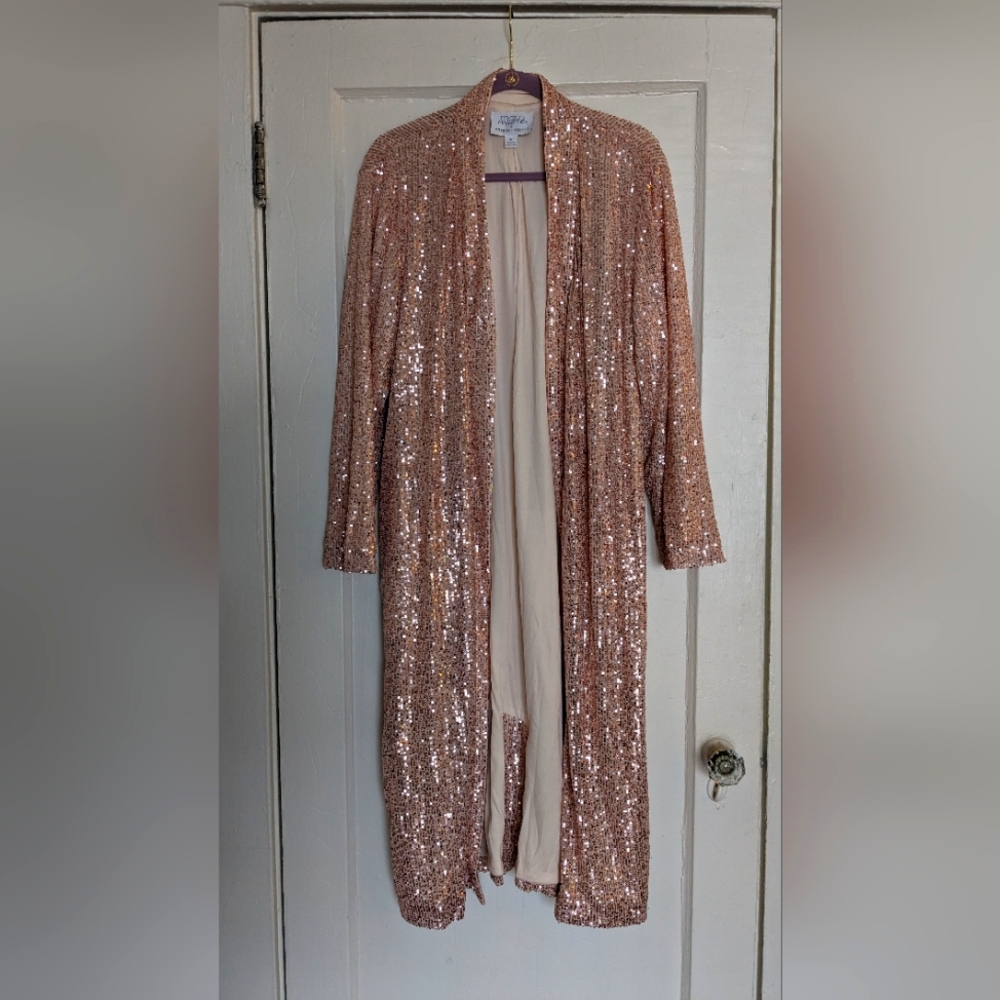 Anthropologie Sequin Duster